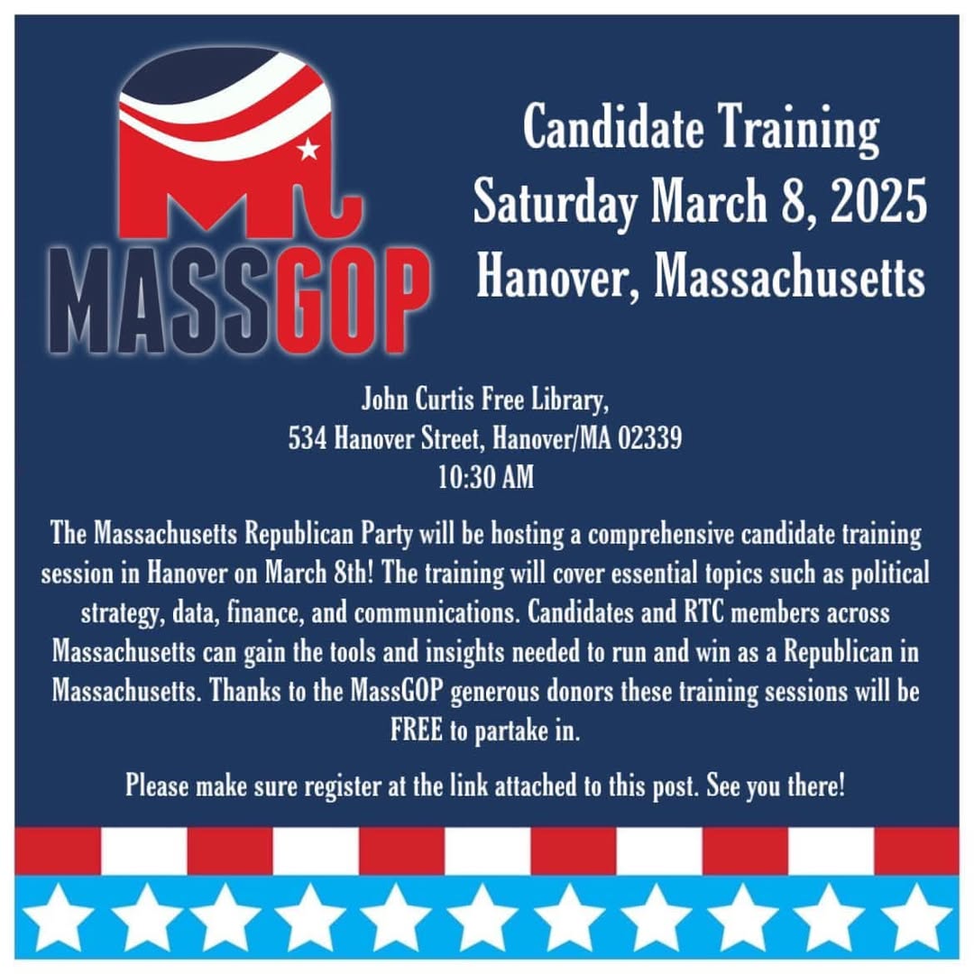 MassGOP Candidate Training flyer