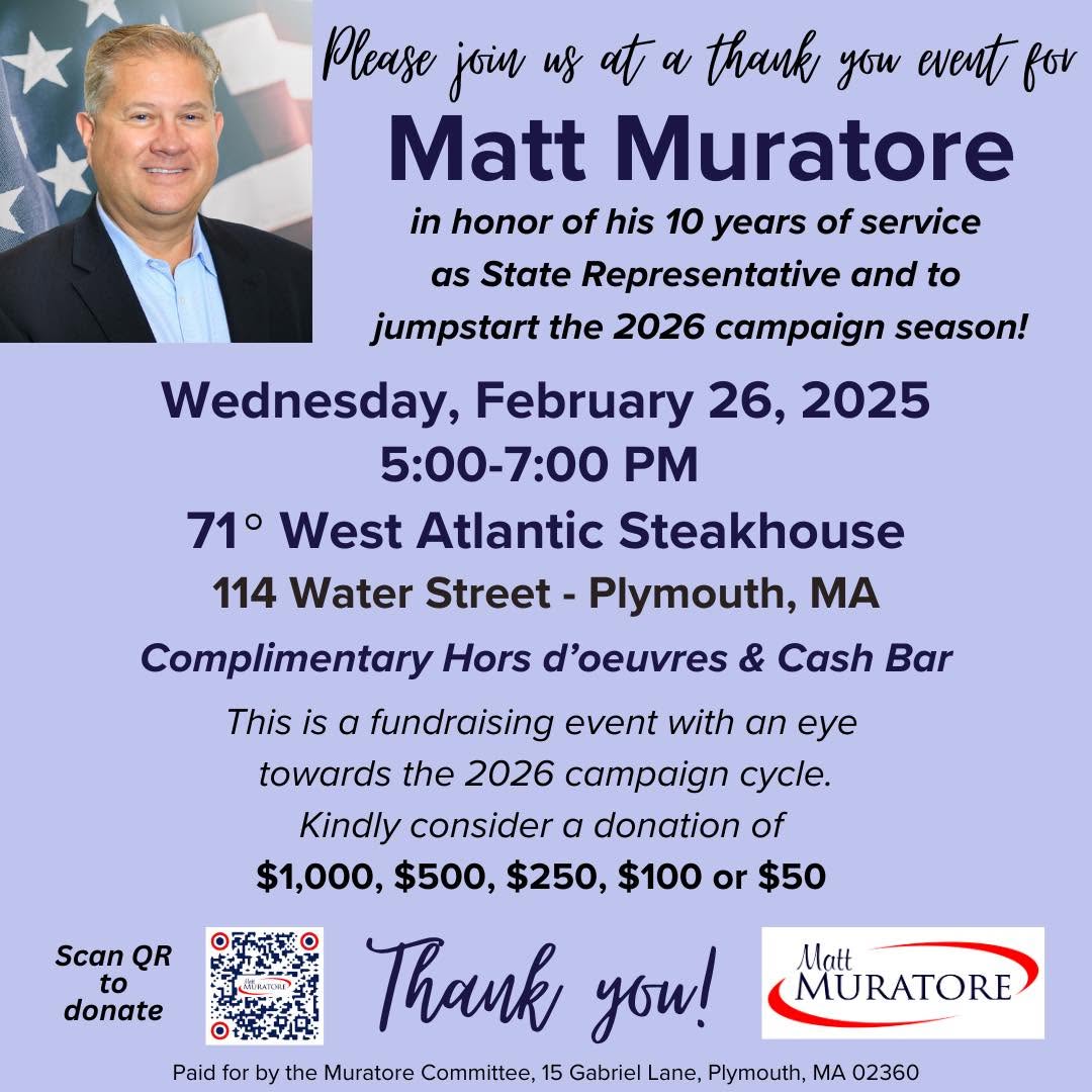 Thank-you event for Matt Muratore
